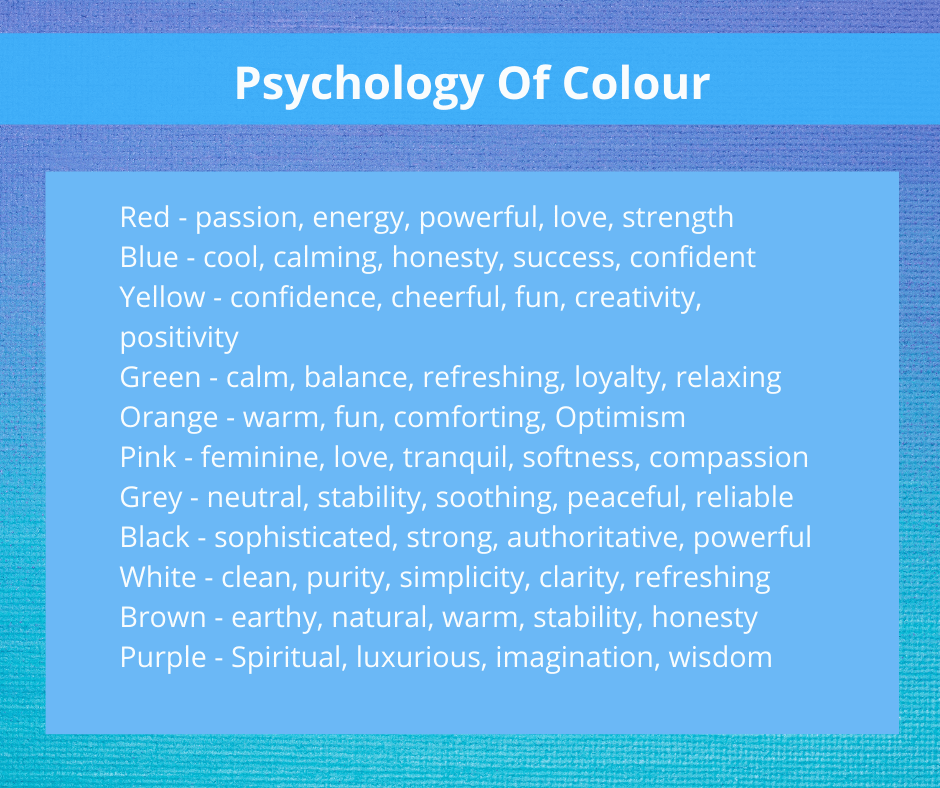 Psychology of Colour increase your confidence
